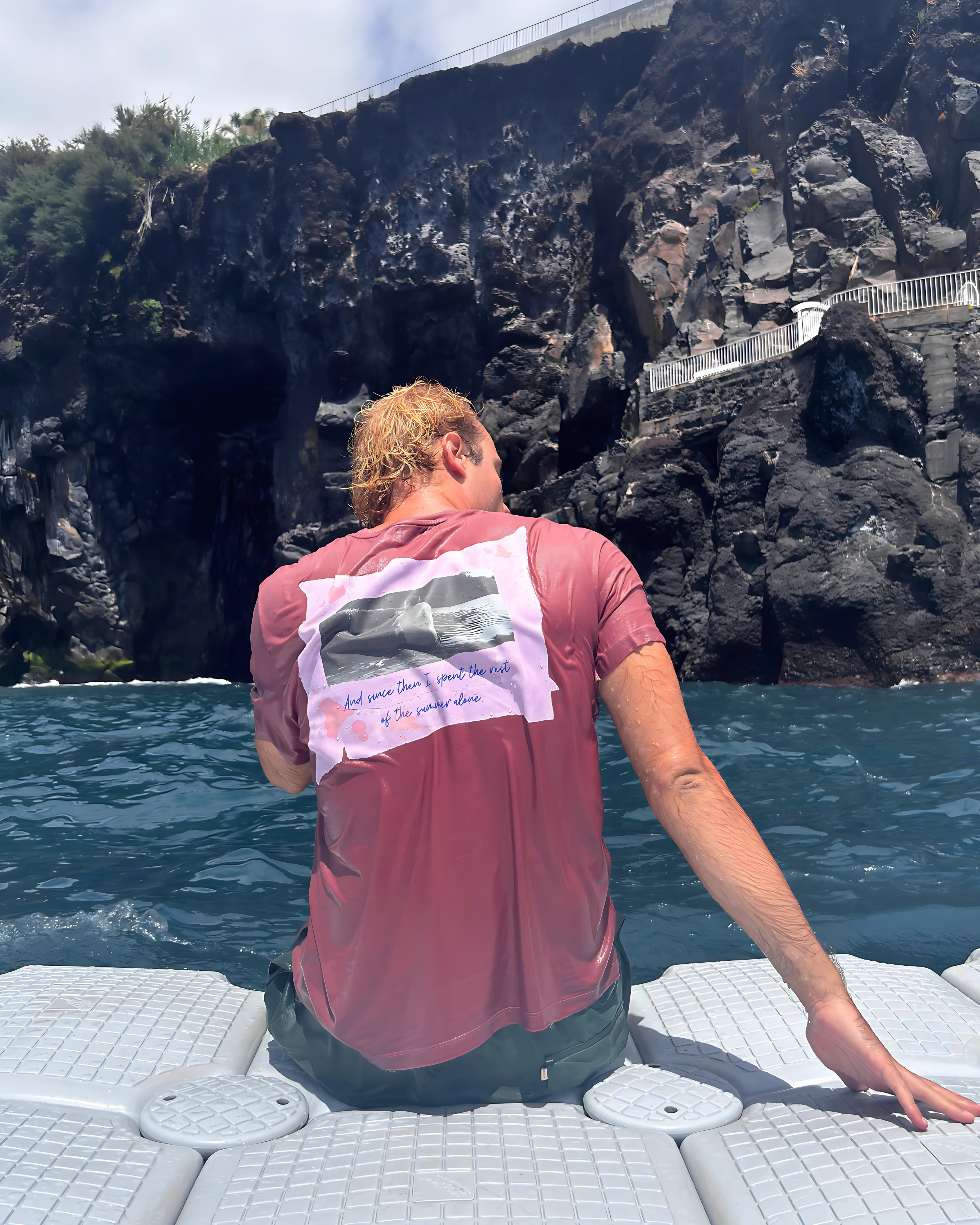 "That summer you spilled the drink all over me,"